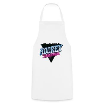 Hockey Field Hockey Player Sport Fan Neon Vintage - Cooking Apron - white - Front - AI Model Male 185 dark (185cm)