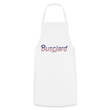 Busciard - Cooking Apron - white - Front - AI Model Male 185 dark (185cm)