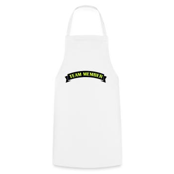 Équipier - Tablier de cuisine - blanc - Devant - AI Model Male 185 dark (185cm)