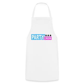 Party Crew Fun Stars Celebrate Team Friends Member - Tablier de cuisine - blanc - Devant - AI Model Male 185 dark (185cm)