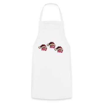 Christmas Ho Ho Ho - Cooking Apron - white - Front - AI Model Male 185 dark (185cm)