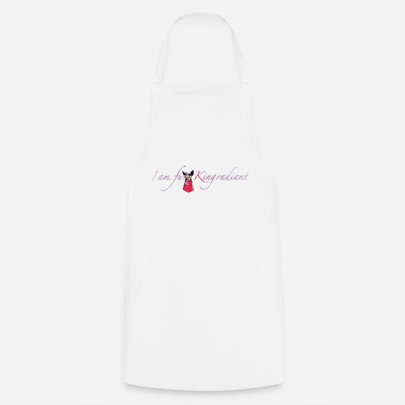 I am fu * King radiant - Cooking Apron - white