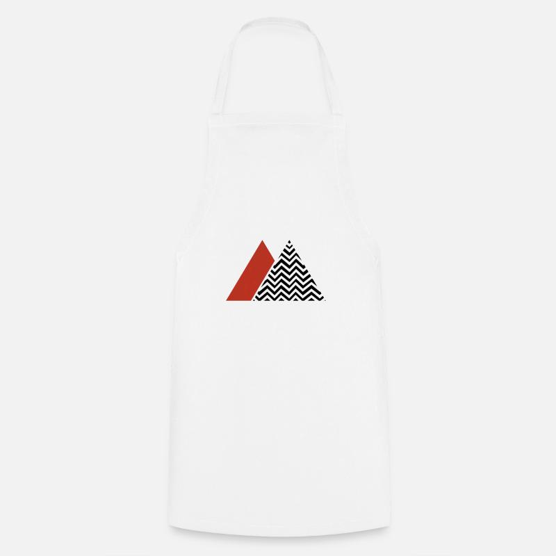 Concevoir avec des zigzags et des triangles - Tablier de cuisine - blanc