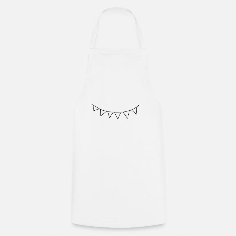 pennant - Cooking Apron - white