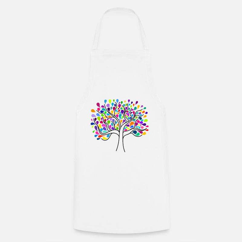 Arbre de vie - Tablier de cuisine - blanc