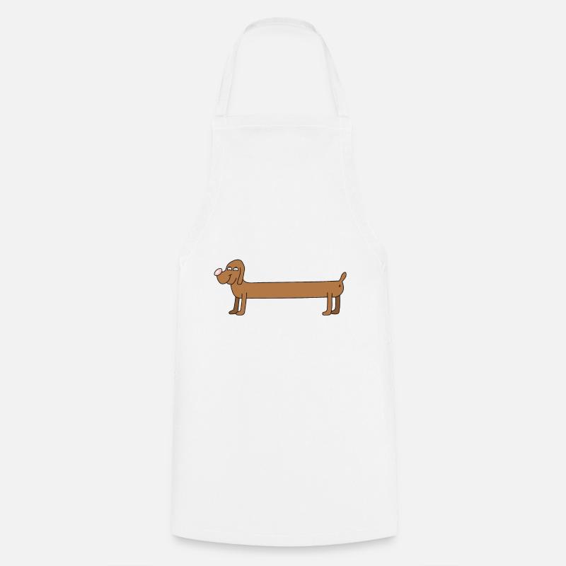 Joyeux long teckel - Tablier de cuisine - blanc