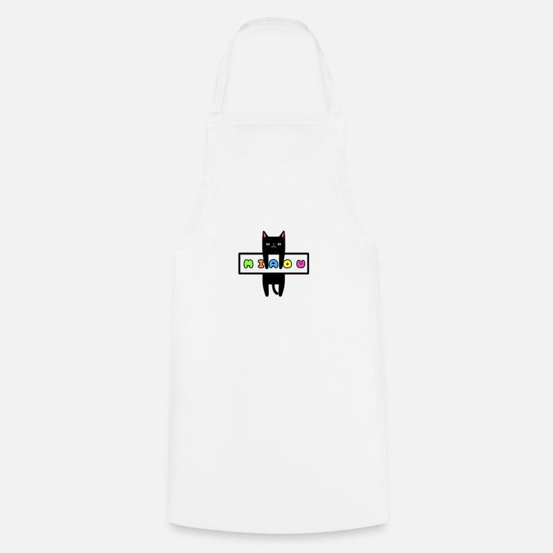 Miaou - Tablier de cuisine - blanc