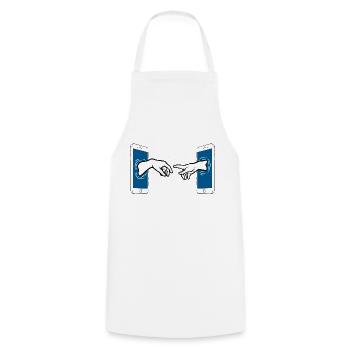 Creation of adam by The Manzanita's - Cooking Apron - white - Front - AI Model Male 185 dark (185cm)