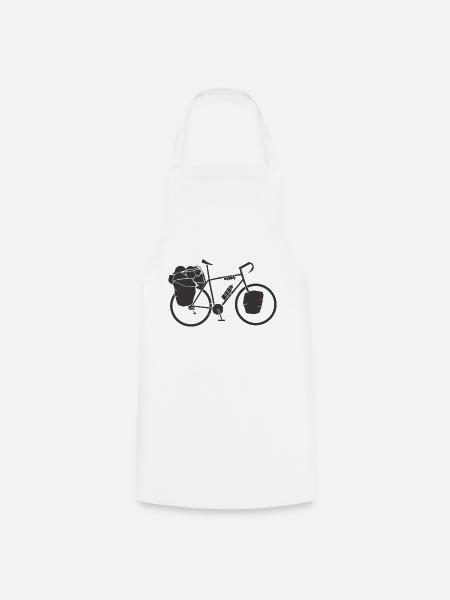 Fahrrad - Kochschürze - Weiß