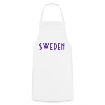Sweden - Cooking Apron - white - Front - AI Model Male 185 dark (185cm)