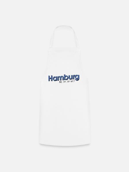 Das Tor zur Welt - Hamburg - Kochschürze - Weiß