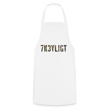 SMS chat langue fortifications anglais trois 3 trois - Tablier de cuisine - blanc - Devant - AI Model Male 185 dark (185cm)