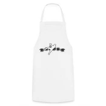 Joueur de handball Handball club Handball Handballeur - Tablier de cuisine - blanc - Devant - AI Model Male 185 dark (185cm)