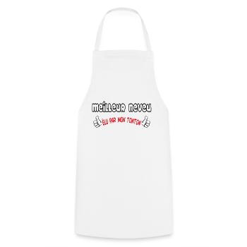 BEST Nephew - Cooking Apron - white - Front - AI Model Male 185 dark (185cm)