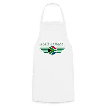 I Love South Africa, Elegance Style Design T-Shirt - Cooking Apron - white - Front - AI Model Male 185 dark (185cm)