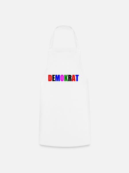 Demokrat - Kochschürze - Weiß