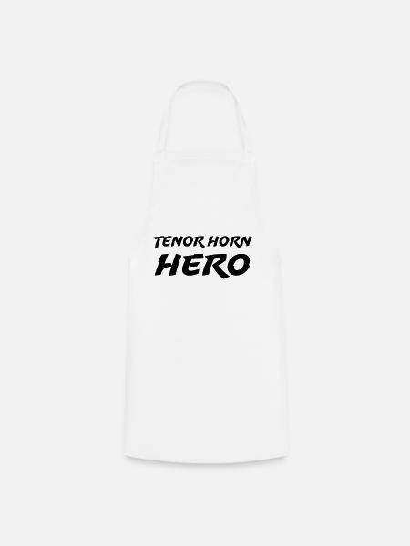Tenor Horn Hero - Kochschürze - Weiß