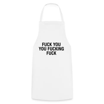 BAISE Tu la baise - Tablier de cuisine - blanc - Devant - AI Model Male 185 dark (185cm)