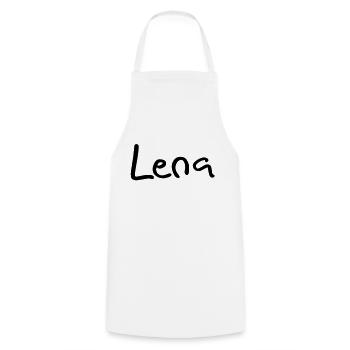 lena - Cooking Apron - white - Front - AI Model Male 185 dark (185cm)