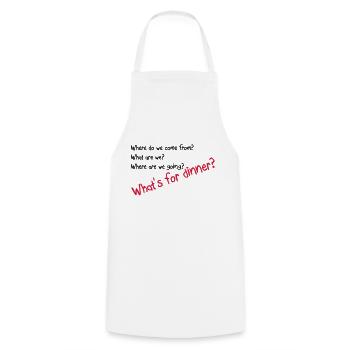 Citations - Tablier de cuisine - blanc - Devant - AI Model Male 185 dark (185cm)