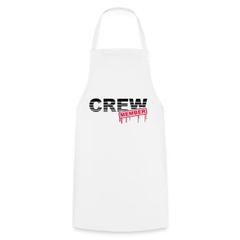 Crew Member - Tablier de cuisine - blanc - Devant - AI Model Male 185 dark (185cm)