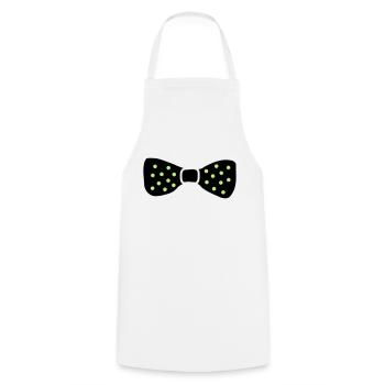 bow_tie - Kochschürze - Weiß - Vorne - AI Model Male 185 dark (185cm)