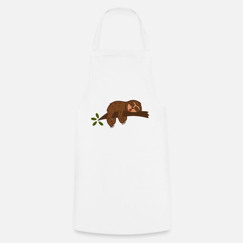 sloth - Cooking Apron - white