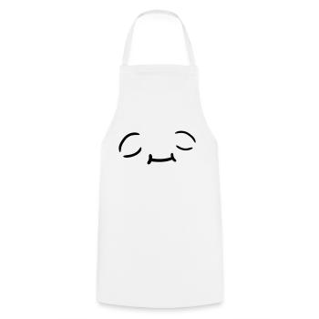 Conception de visage détendue - Tablier de cuisine - blanc - Devant - AI Model Male 185 dark (185cm)