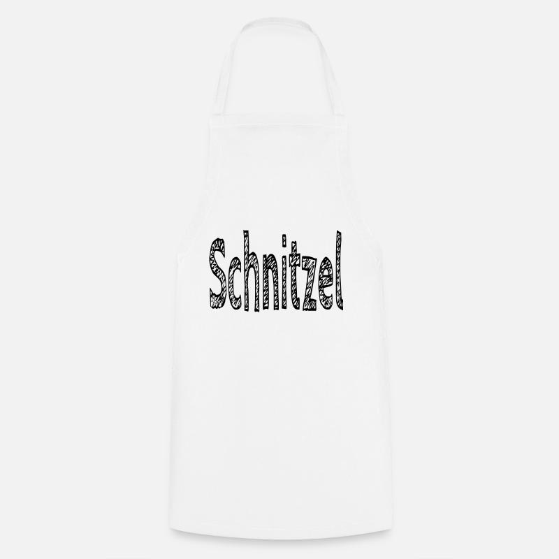Schnitzel - Kochschürze - Weiß