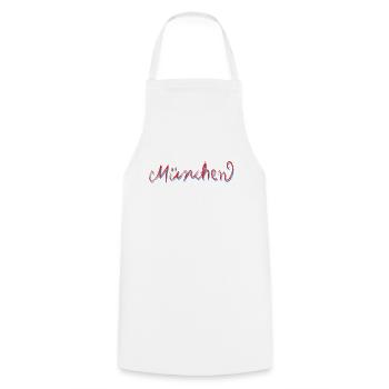 Munich - Cooking Apron - white - Front - AI Model Male 185 dark (185cm)