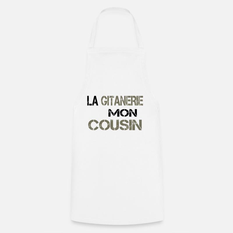 La gitanerie mon cousin - Tablier de cuisine - blanc