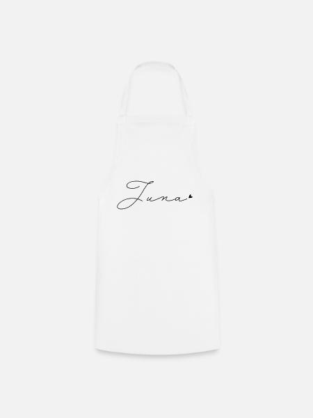 Name Juna - Kochschürze - Weiß