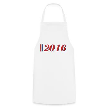 Year 2016 - Cooking Apron - white - Front - AI Model Male 185 dark (185cm)