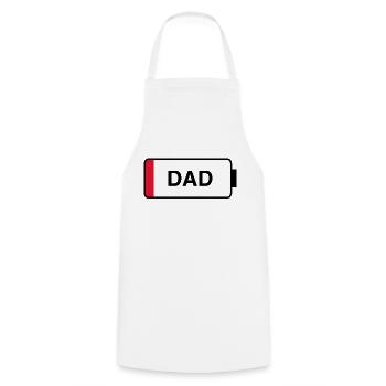 Papa - Tablier de cuisine - blanc - Devant - AI Model Male 185 dark (185cm)
