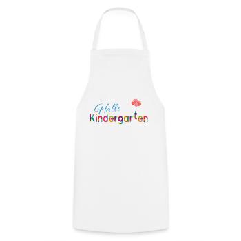 Bonjour la maternelle - Tablier de cuisine - blanc - Devant - AI Model Male 185 dark (185cm)