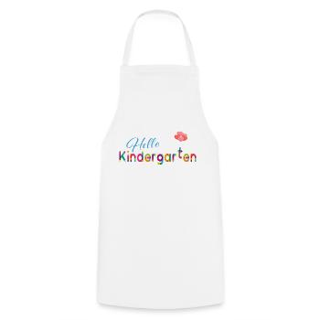 Bonjour la maternelle - Tablier de cuisine - blanc - Devant - AI Model Male 185 dark (185cm)