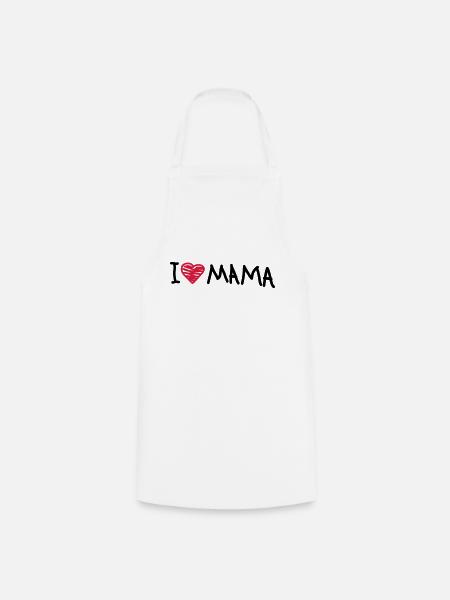 i_love_mama - Kochschürze - Weiß