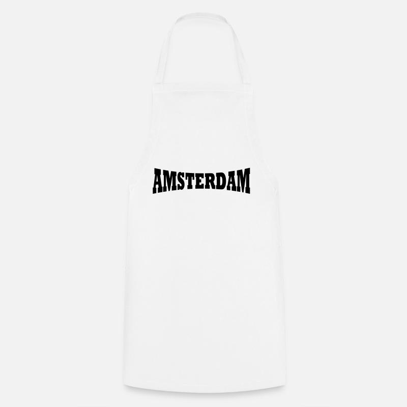 Amsterdam logo - Cooking Apron - white