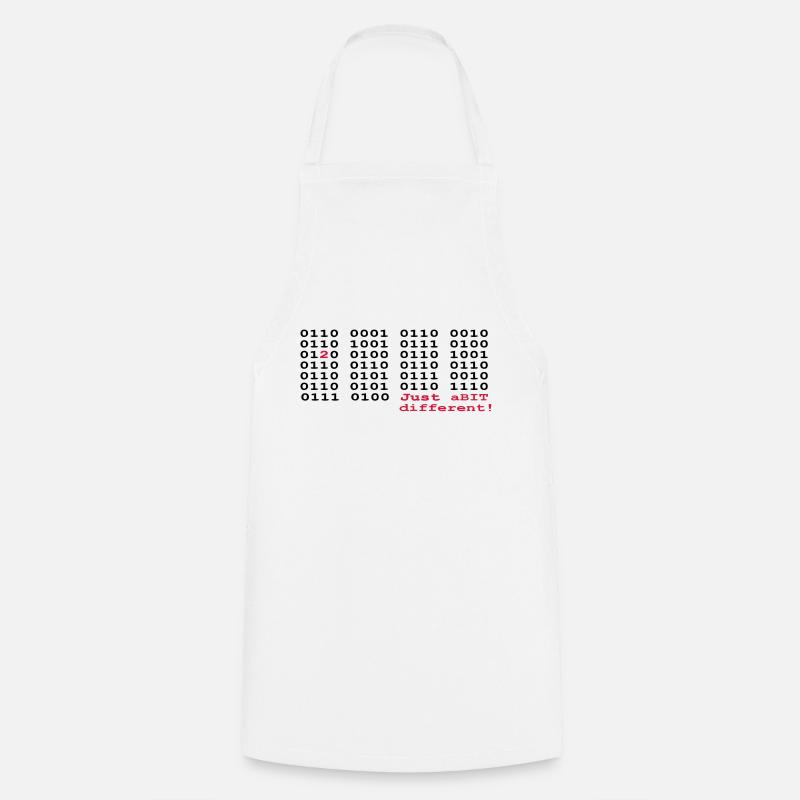 Juste un peu différente (2) - Tablier de cuisine - blanc