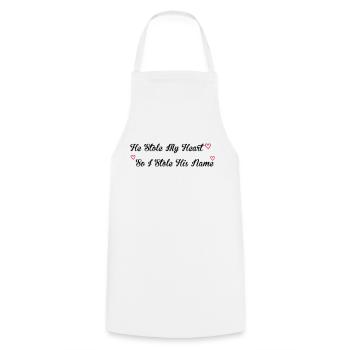 Stole My Heart - Tablier de cuisine - blanc - Devant - AI Model Male 185 dark (185cm)