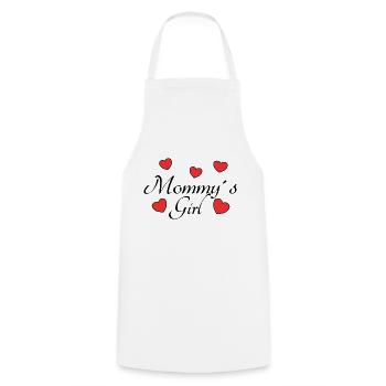 Mommy s Girl Kids Mom Daughter Gift Idea - Cooking Apron - white - Front - AI Model Male 185 dark (185cm)