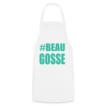 Handsome. dad. humor. man. guy. feast - Cooking Apron - white - Front - AI Model Male 185 dark (185cm)