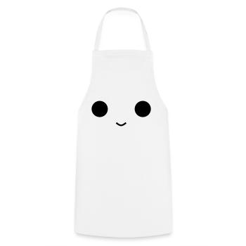 Cute face - Kochschürze - Weiß - Vorne - AI Model Male 185 dark (185cm)