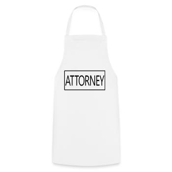 Avocat Fier étudiant avocat diplômé - Tablier de cuisine - blanc - Devant - AI Model Male 185 dark (185cm)