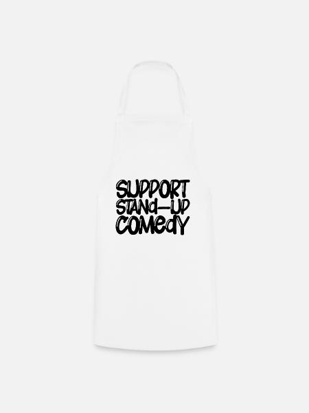 Support Stand Up Comedy - Kochschürze - Weiß