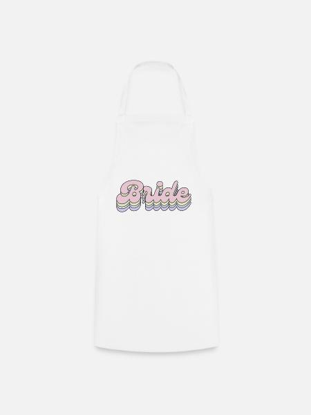 Pastellfarbenes Zaumzeug - Kochschürze - Weiß