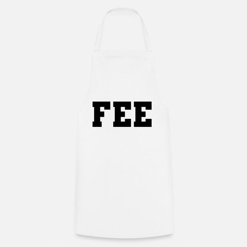 Name - Fee - Kochschürze - Weiß