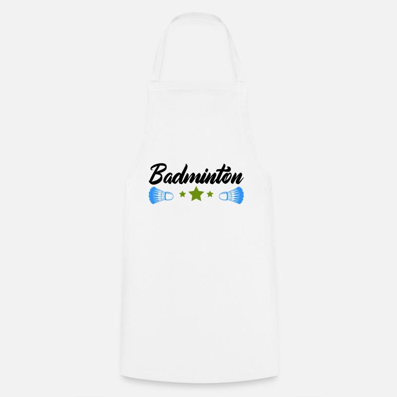 badminton - Kochschürze - Weiß