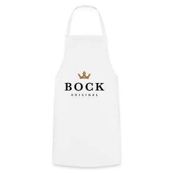 Bock - Kochschürze - Weiß - Vorne - AI Model Male 185 dark (185cm)