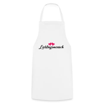 Favorite person - Cooking Apron - white - Front - AI Model Male 185 dark (185cm)